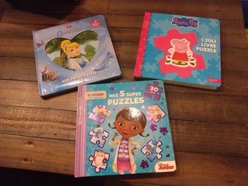 Lot de 3  livres puzzle Disney et Peppa pig