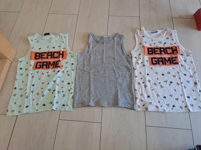 Lot debardeurs garcon 8ans