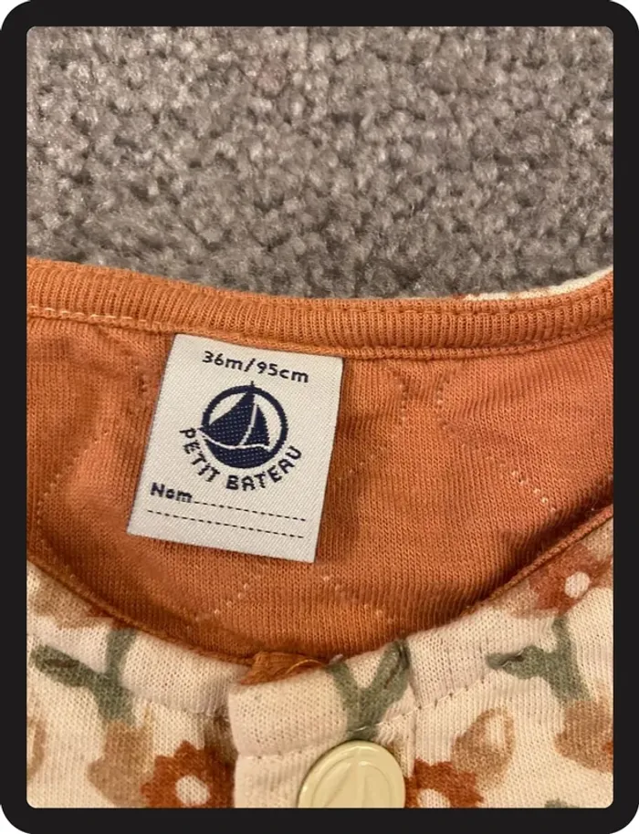 Petit Bateau Robe Fleurie Taille 36 mois/95 cm - photo numéro 3
