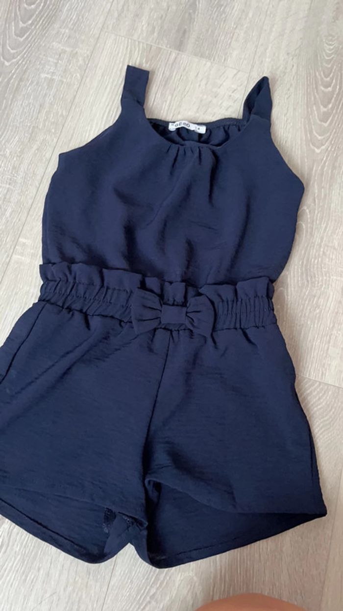 Combi short fille très légère
