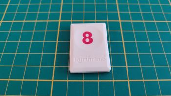 Tuile chiffre 8 huit rouge pièce détachée L'original Rummikub chiffres M&M Ventures 2014 #E31