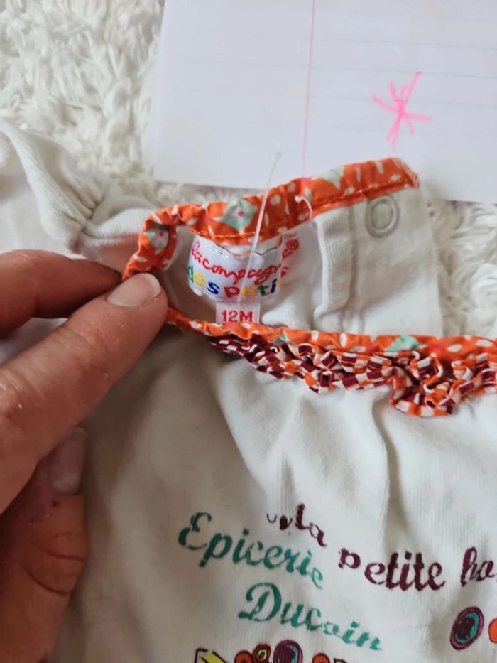 Tee shirt manche courte la cie des petits 12 mois - photo numéro 2