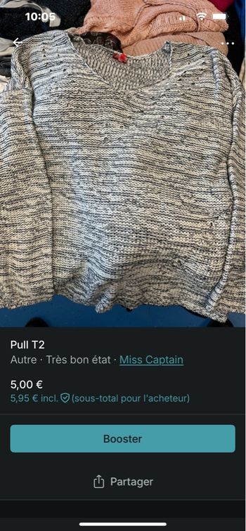 Pull Chiné Captain Tortue