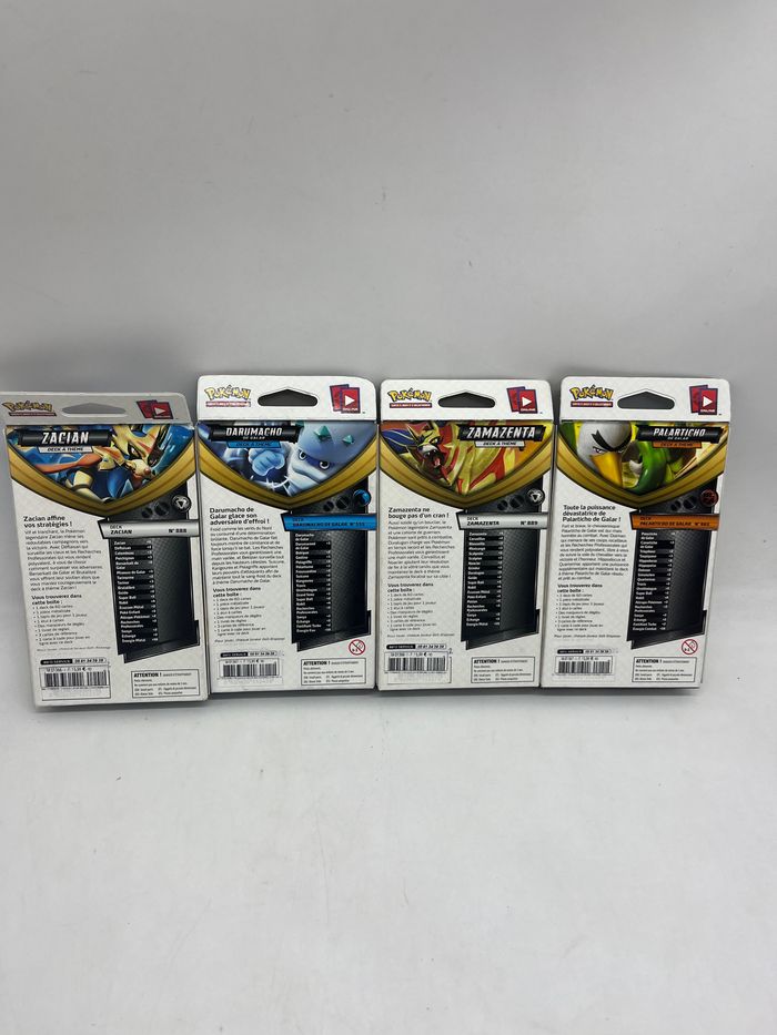 Lot de 4 deck Pokémon neuf avec 60 cartes chacun Épée et bouclier tenebre embrassées clash des rebelles EB02 et EB03 Neuf - photo numéro 7