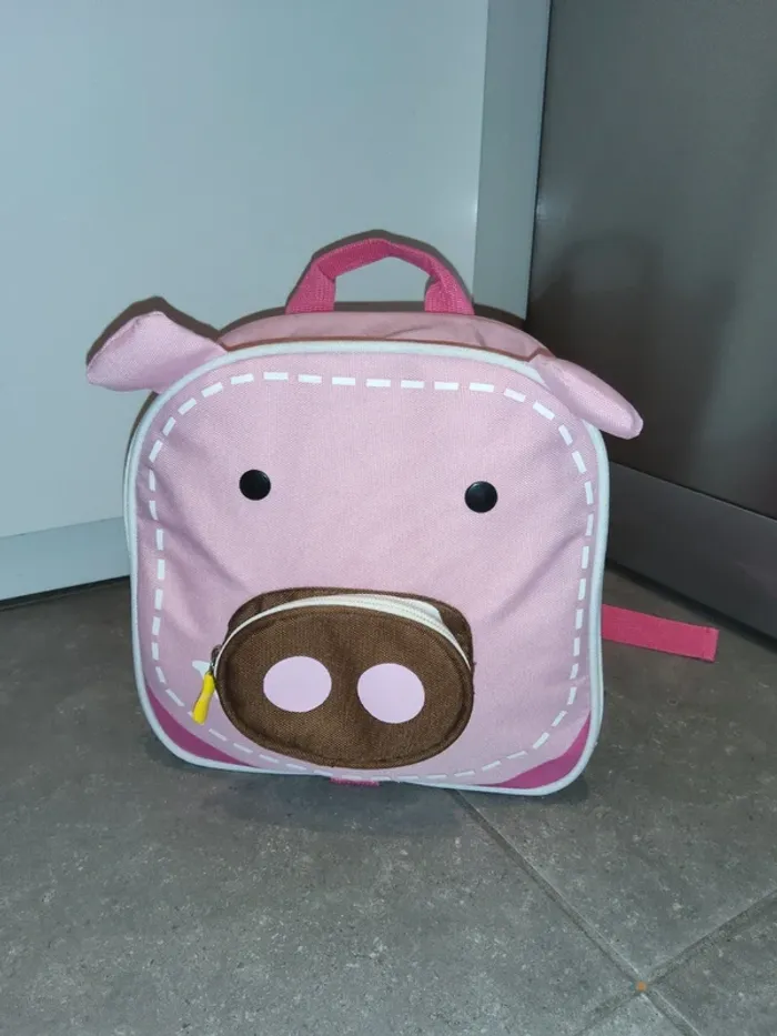 Sac a dos cochon 24x24x8cm - photo numéro 2