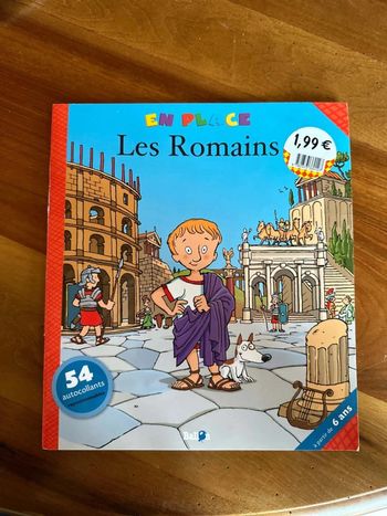 Les romains avec autocollants en place