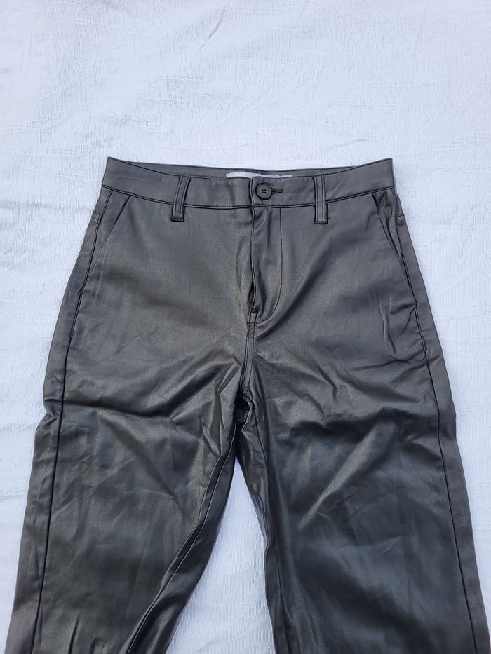 Pantalon en simili cuir berhska - photo numéro 2