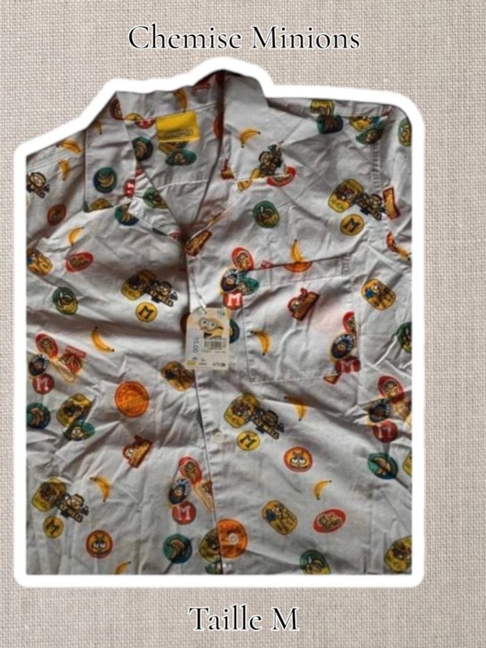 Chemise manches courtes - Minions - De chez Celio - Neuf - Taille M - photo numéro 3