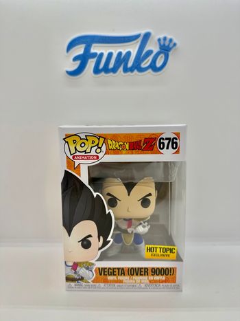 Box Funko Pop Dragon Ball Vegeta (Over 9000!) 676 Hot Topic 🇺🇸