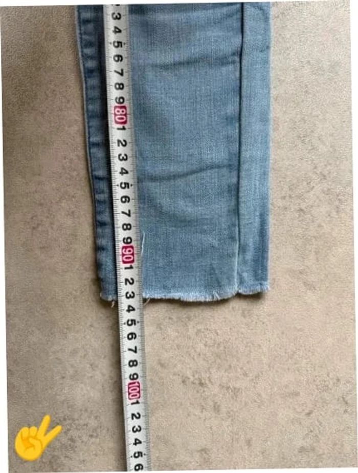 Jeans Levi's 721 W26 FR36 coupe skinny bleu Femme Women pan597b - photo numéro 5