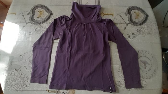 Sweet col roulé mauve