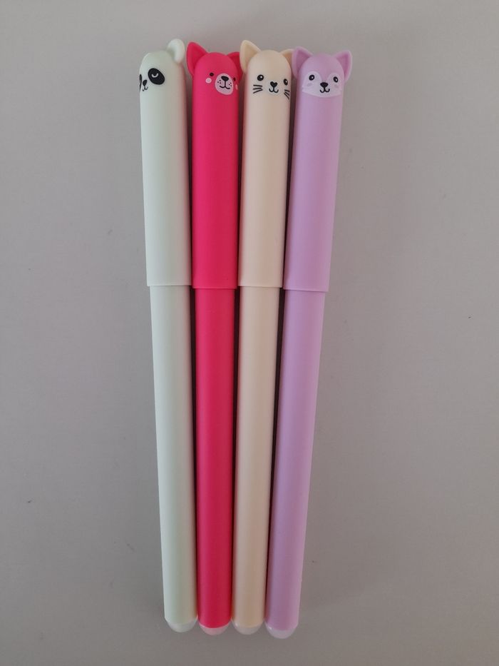Stylos gel effaçables kawaii animaux - photo numéro 2