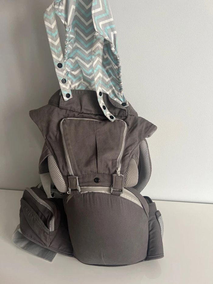 Porte bébé Ergonomique - Gris foncé - photo numéro 4