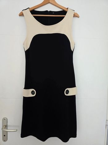 Robe bi color doublée