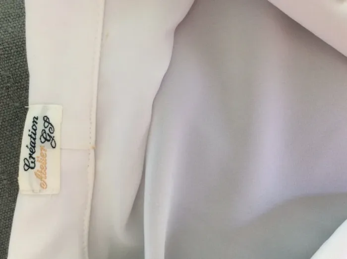 Chemisier blanc manches courtes avec broderies - photo numéro 3