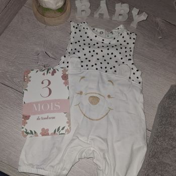 Barboteuse été mixte winnie disney 3 mois