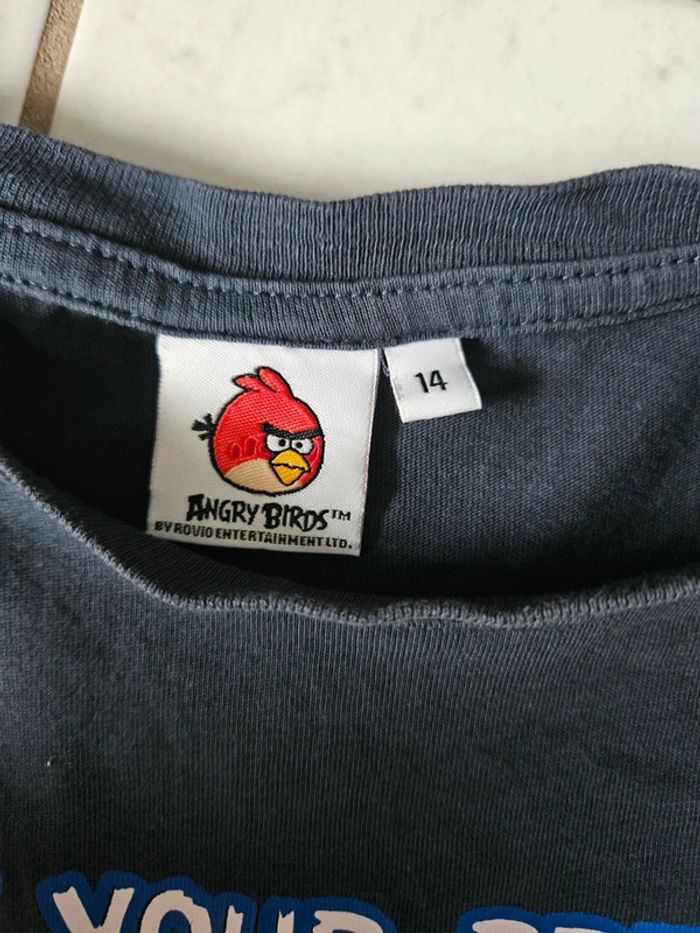 T-shirt ml garçon Angry Birds 14 ans CHEV - photo numéro 4