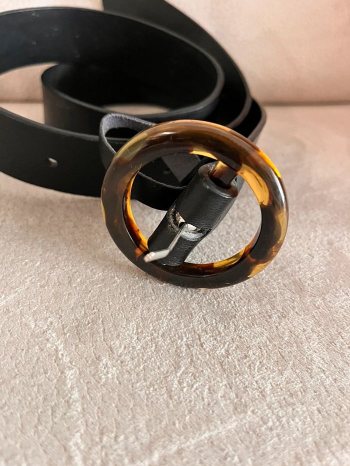 Ceinture simili boucle léopard plastique Zara - photo numéro 2