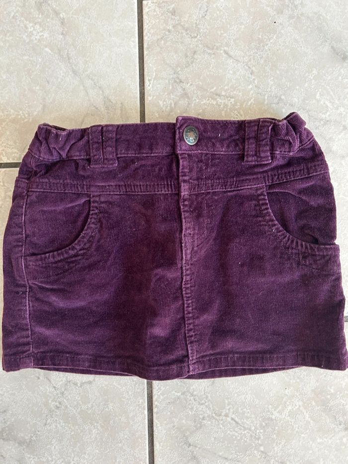 Mini jupe velours 8 ans