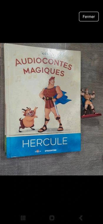 Livre et figurine 37 des audiocontes Magiques altaya audio conte audio compte disney