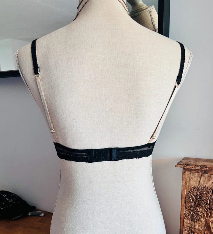 💕 soutien gorge doré et dentelle noir 85 c #etam - photo numéro 4