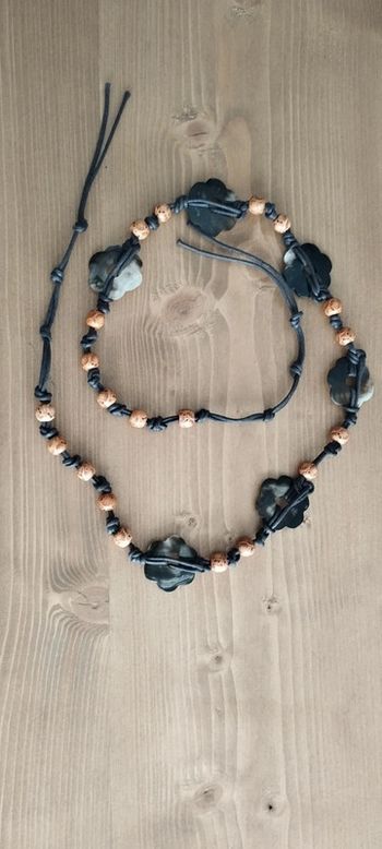 Ceinture avec fleurs en nacre