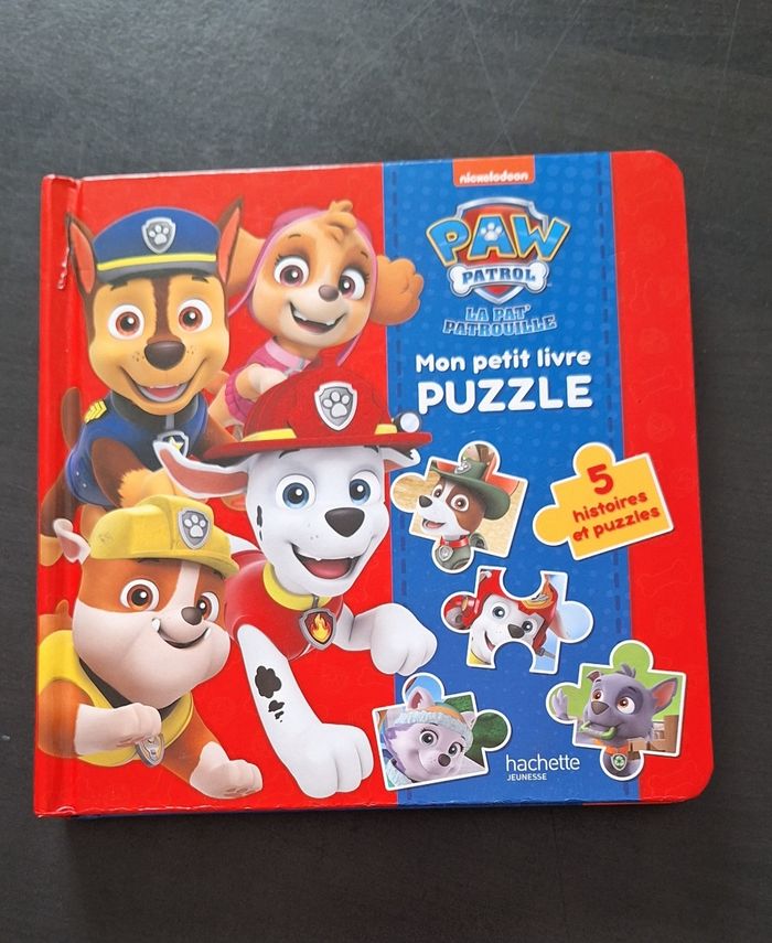 Livre et livre puzzle pat patrouille - photo numéro 2