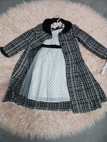 Ensemble robe plus manteau