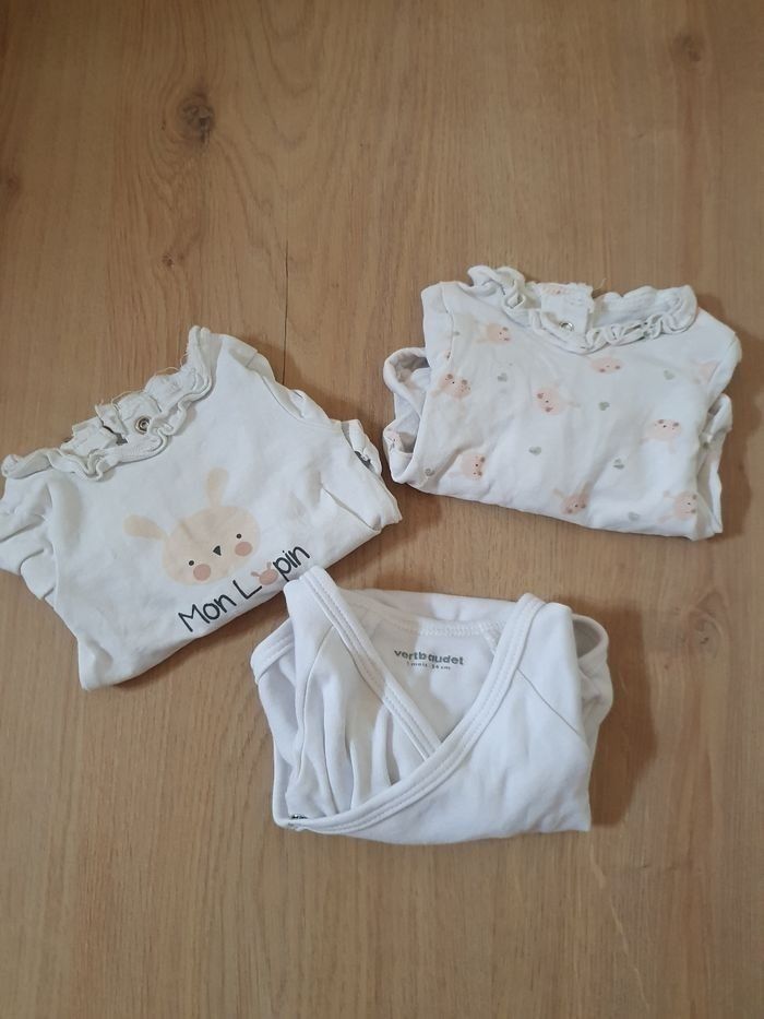 Lot 3 bodys fille - photo numéro 2