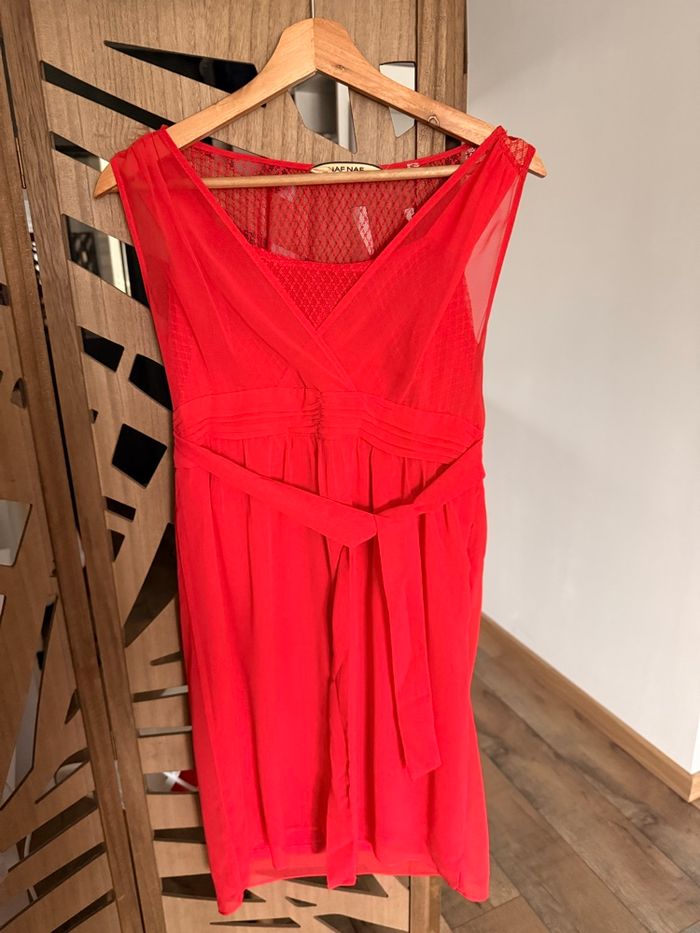 Robe Naf Naf rouge taille M - photo numéro 2