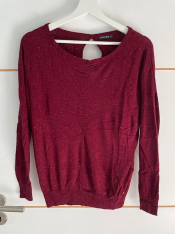 Pull bordeaux brillant XS Bonobo