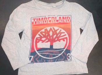 T shirt timberland 8 ans tbe gris