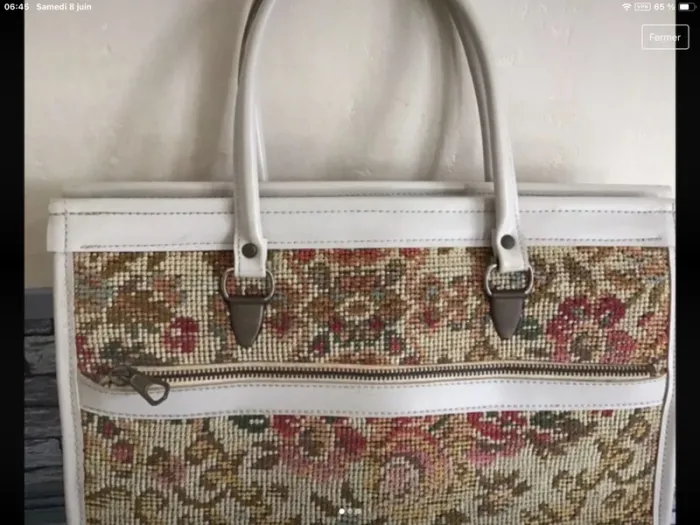 Vintage sac canevas
