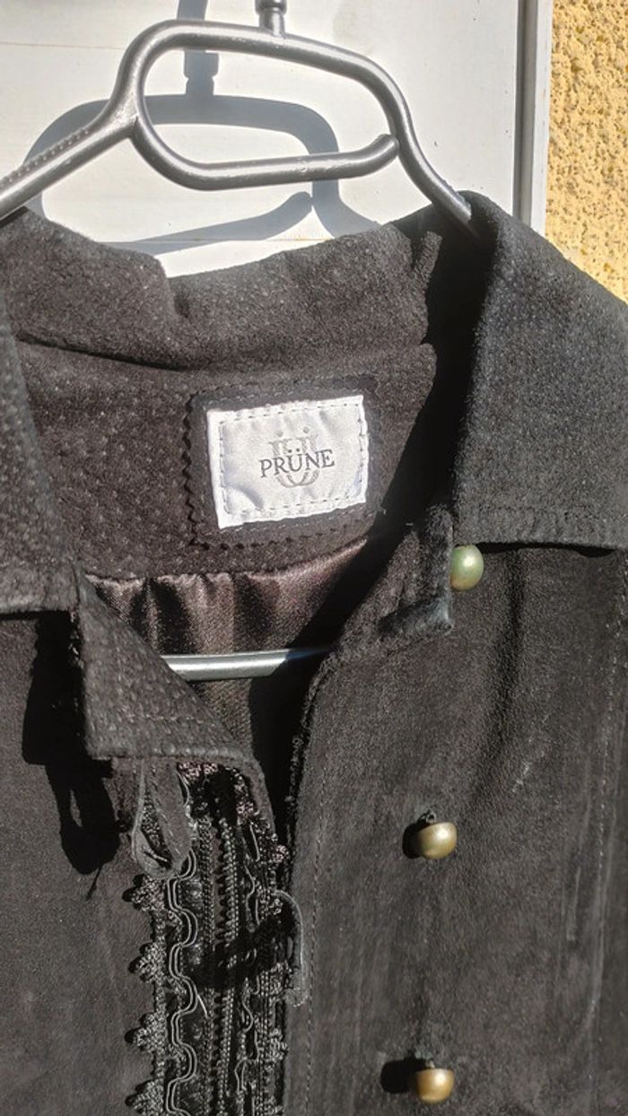 Veste en cuir daim velours - photo numéro 6