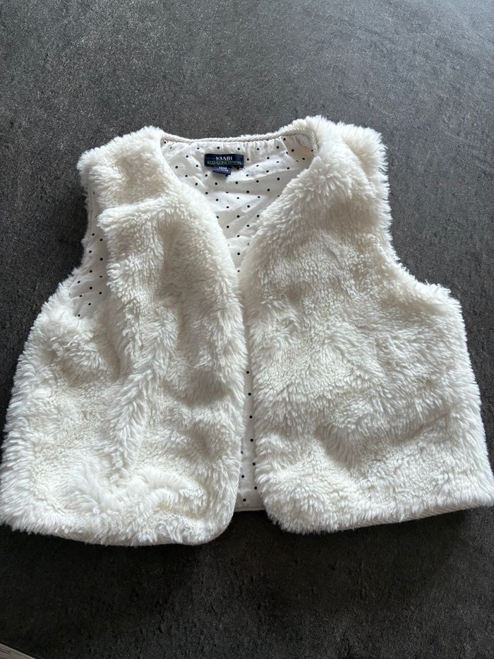 Doudoune blanche sans manche