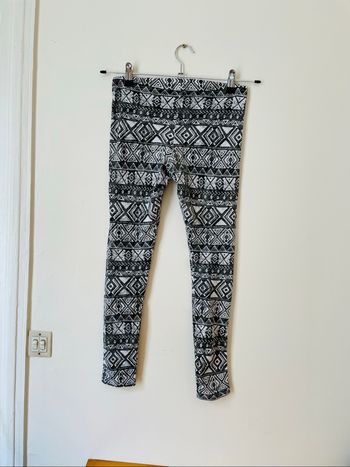 Legging gris à motifs losanges taille XS/34 H&M élastique en très bon état