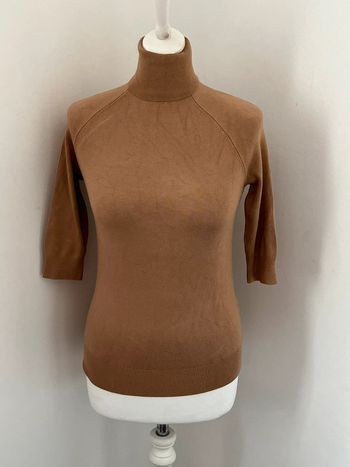 Pull col roulé beige Zara S