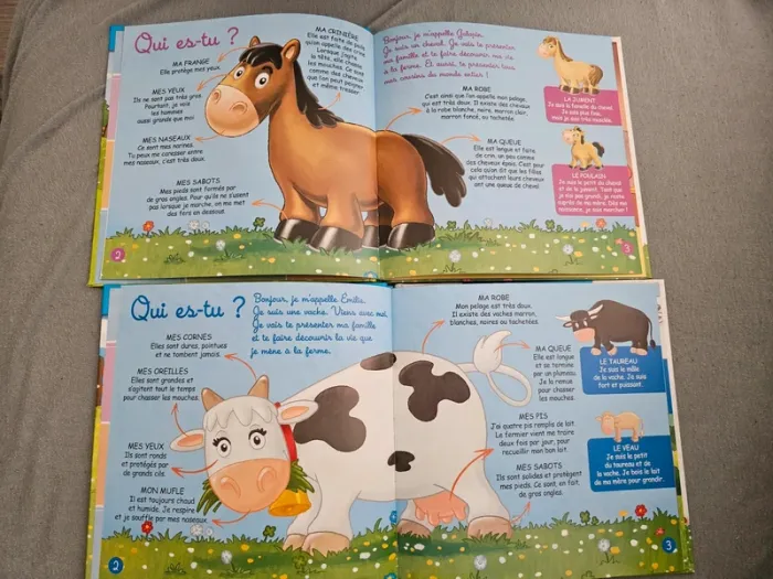 Lot de 2 livre de la collection les animaux de la ferme - photo numéro 3