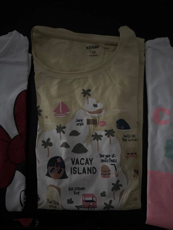 Lot tee-shirts fille 12 ans - photo numéro 3