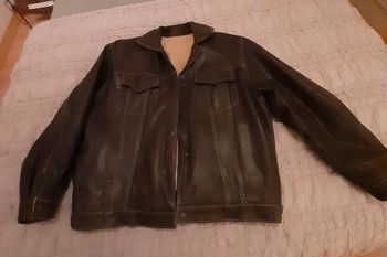 Veste cuir homme
