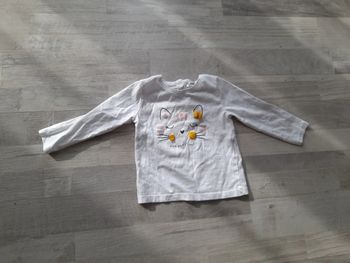 Tee shirt 18 m neuf chat gemo