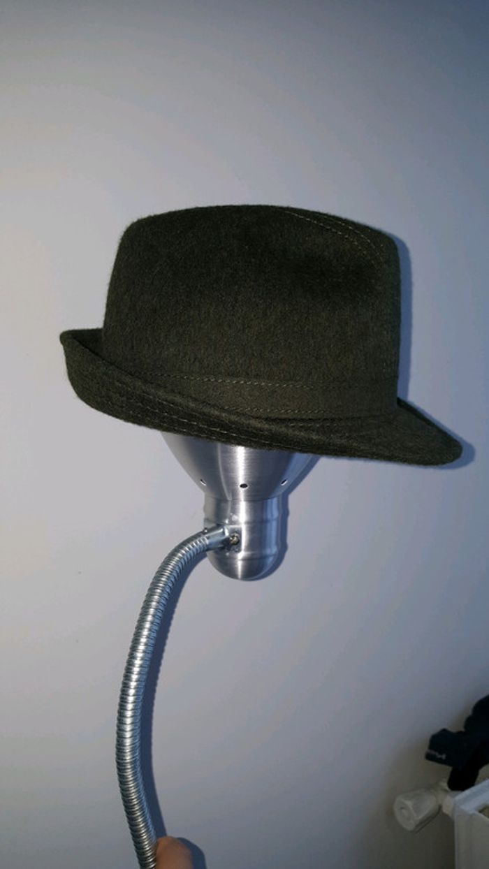 Chapeau vert en feutre type alpin - photo numéro 3