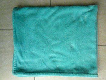 Couverture polaire turquoise