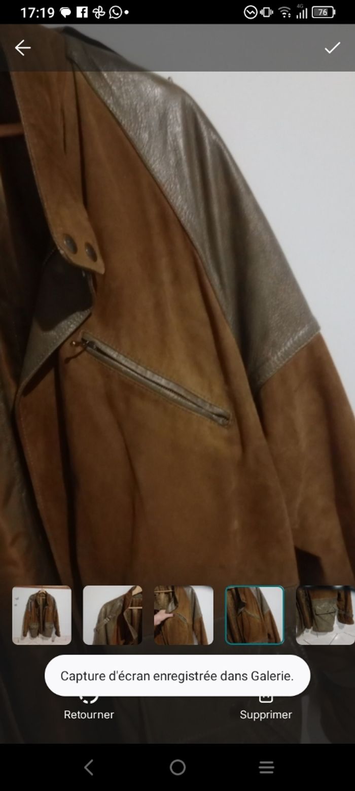 Blouson vintage L bimatière c84 - photo numéro 3