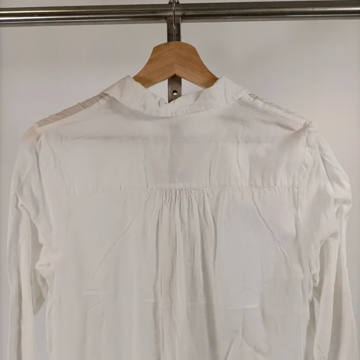 Chemise longue blanche - Accessorize chemise blanche coton Taille S - A039 - photo numéro 6