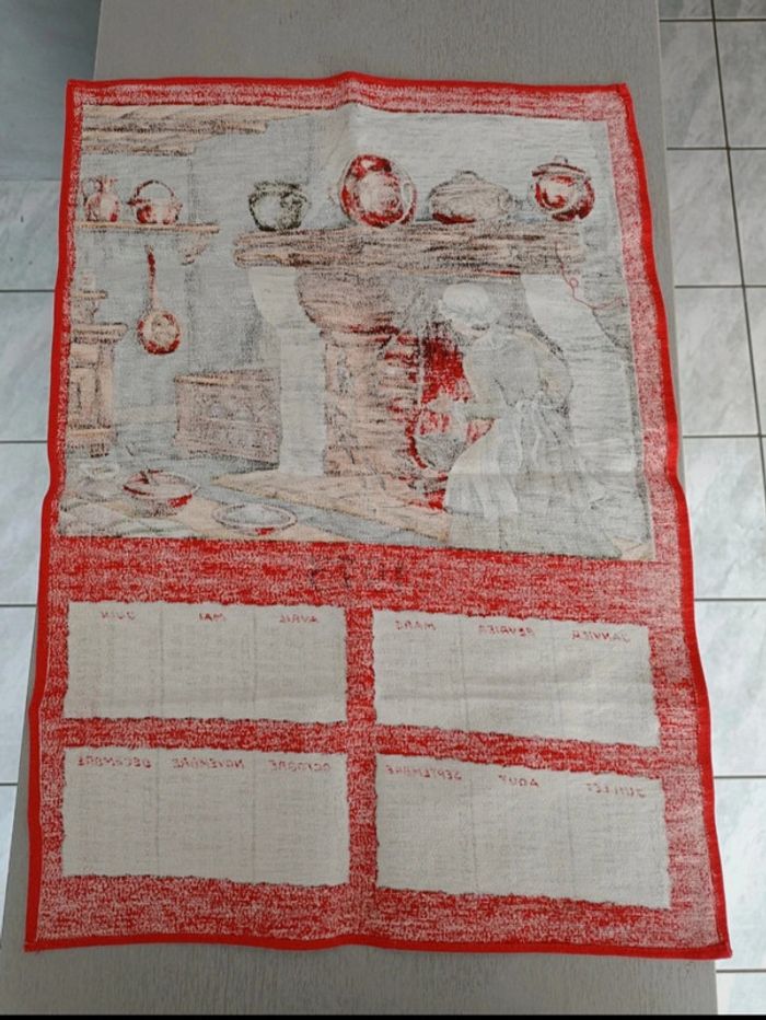 Torchon calendrier 1973 neuf - photo numéro 6