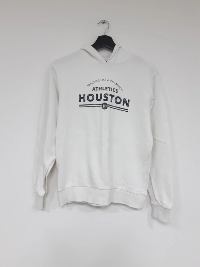 Sweat à capuche blanc Kiabi 14 ans