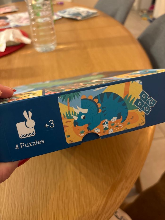 Coffret - 4 puzzles évolutifs dinosaures - photo numéro 8