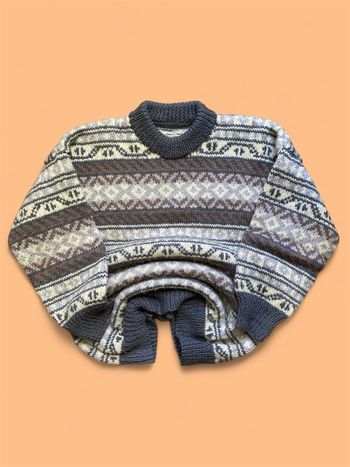 Pull à Motif Tricoté- Taille M