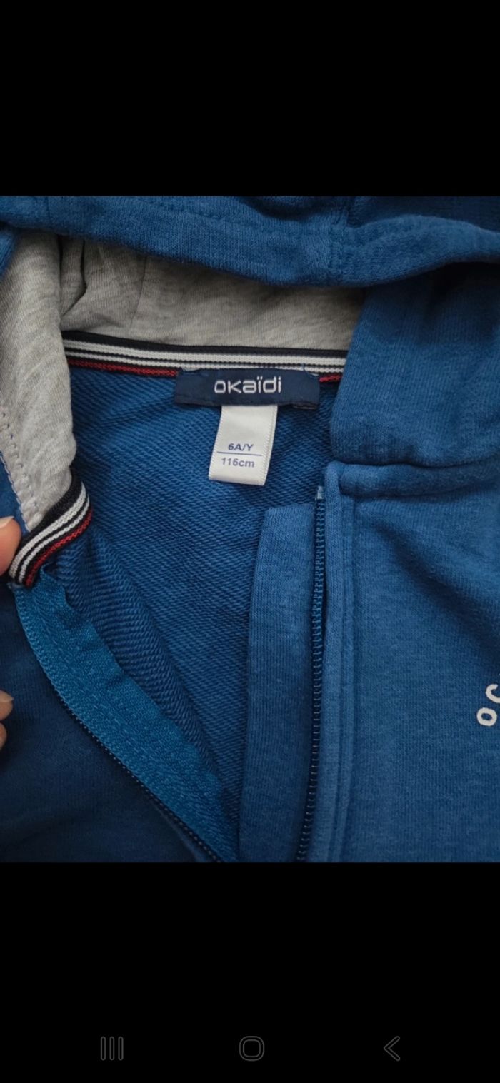 Sweat  à capuche okaidi 6 ans - photo numéro 4